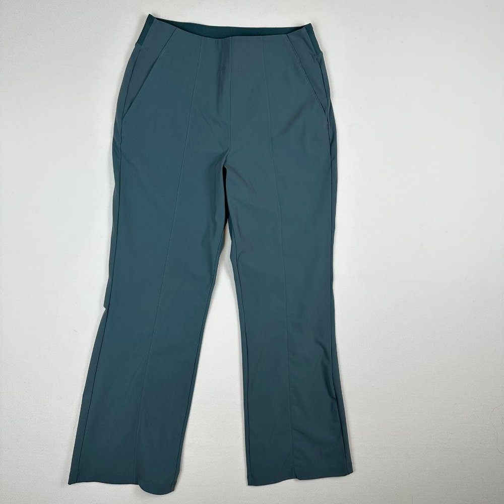 Athleta Cosmic Kick Flare Athleisure Pant Metropolis Grey Size 8